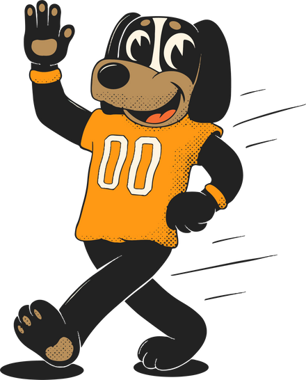 Tennessee Volunteers vintage walking mascot