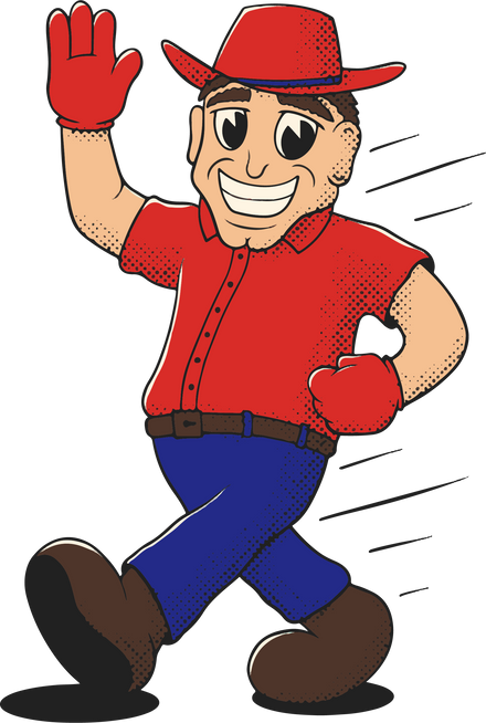 Nebraska Cornhuskers vintage walking mascot