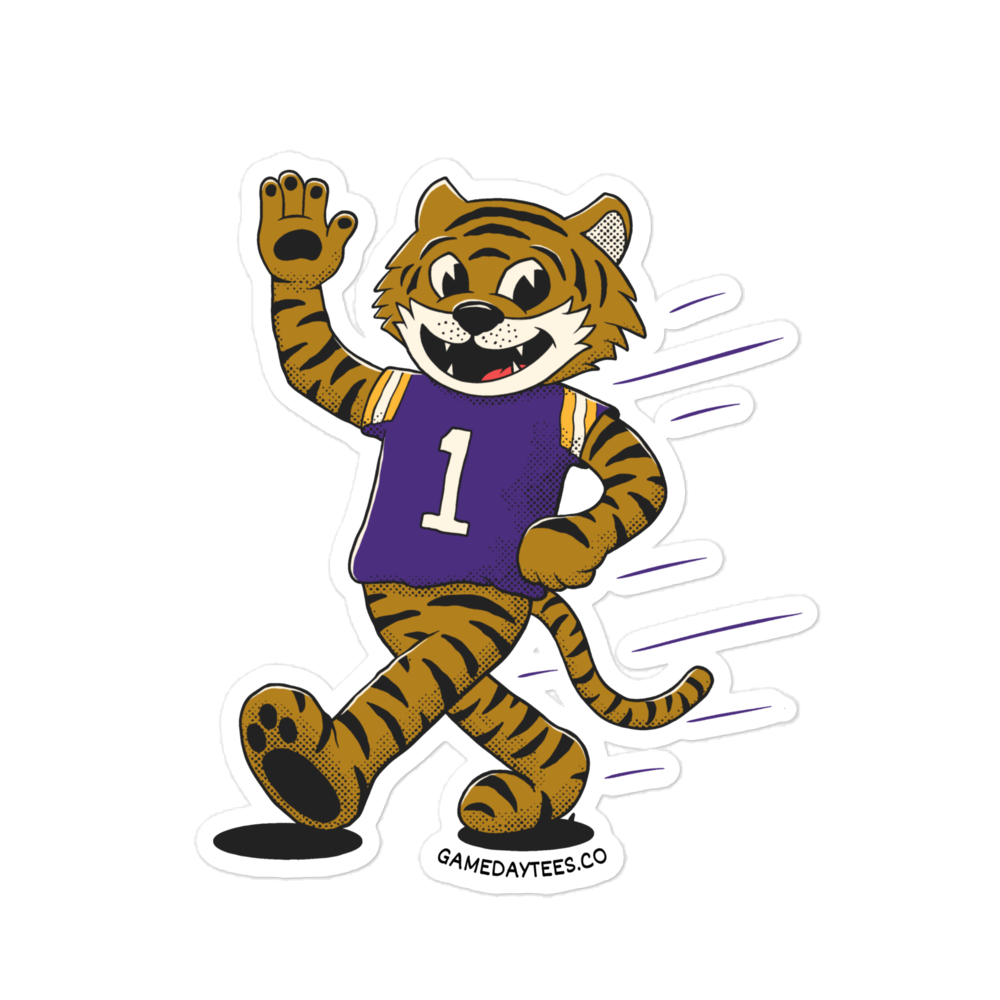 Baton Rouge LSU Tigers vintage stickers