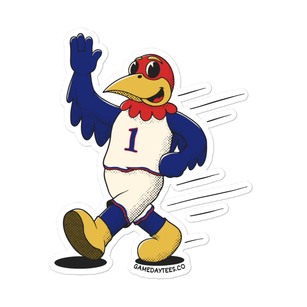 Lawrence Kansas Jayhawks vintage stickers