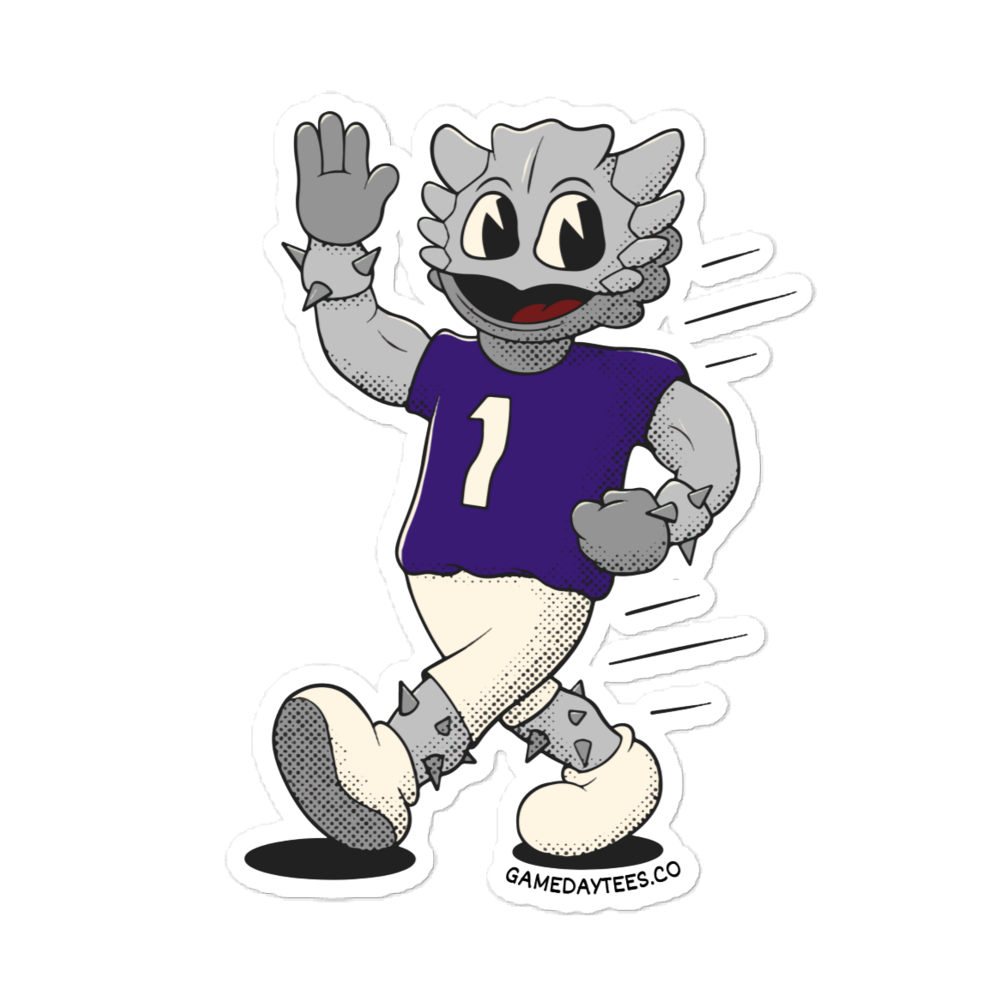 Fort Worth TCU Horned Frogs vintage stickers