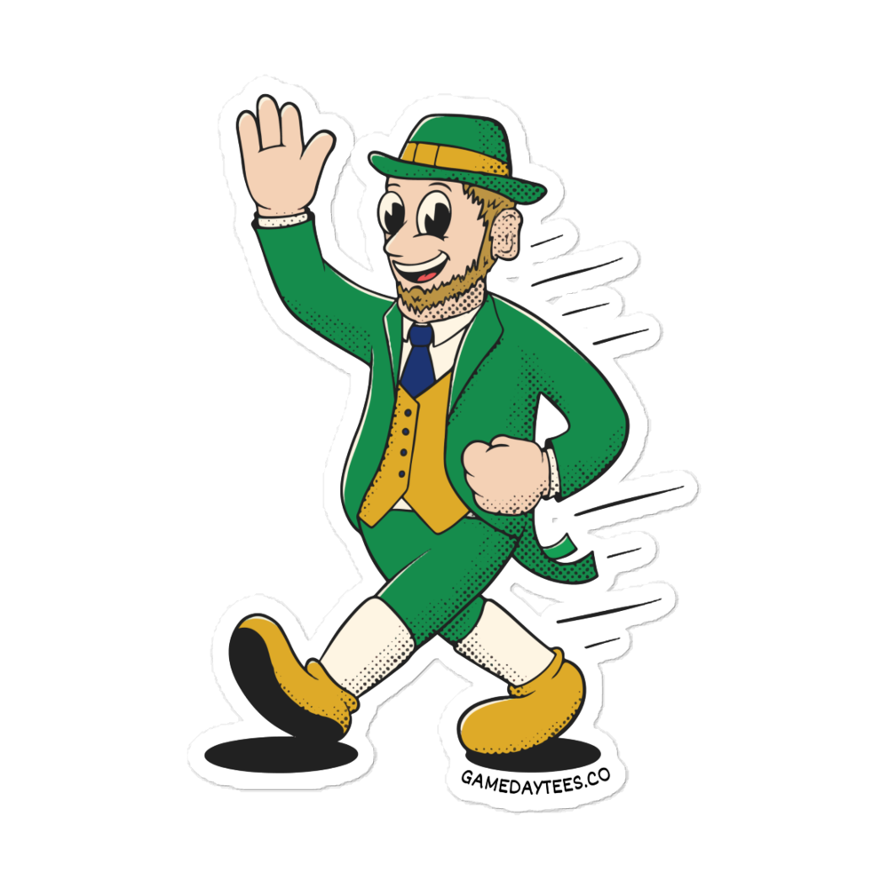 South Bend Notre Dame Fighting Irish vintage stickers