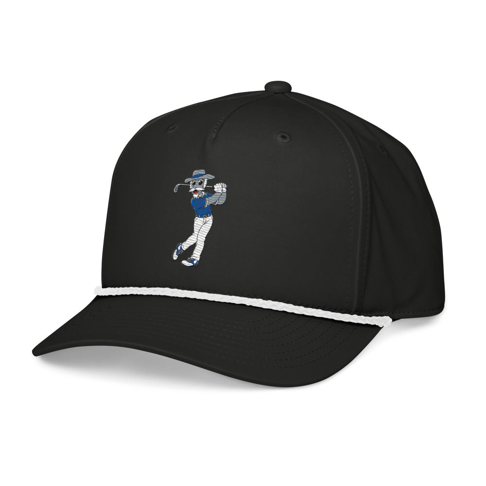 Ole Miss Rebels Golfer rope hat — Black (leftfront)