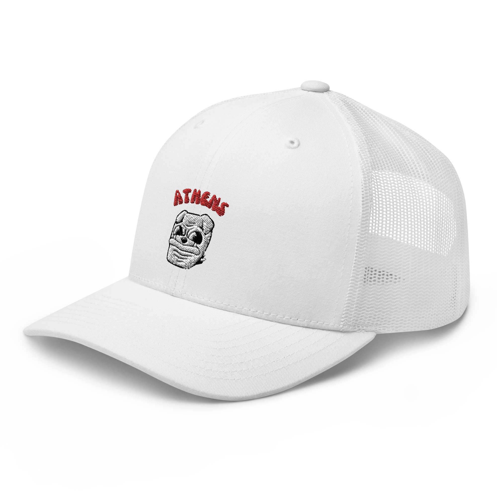 Athens Georgia Bulldogs vintage snapback hat - white front