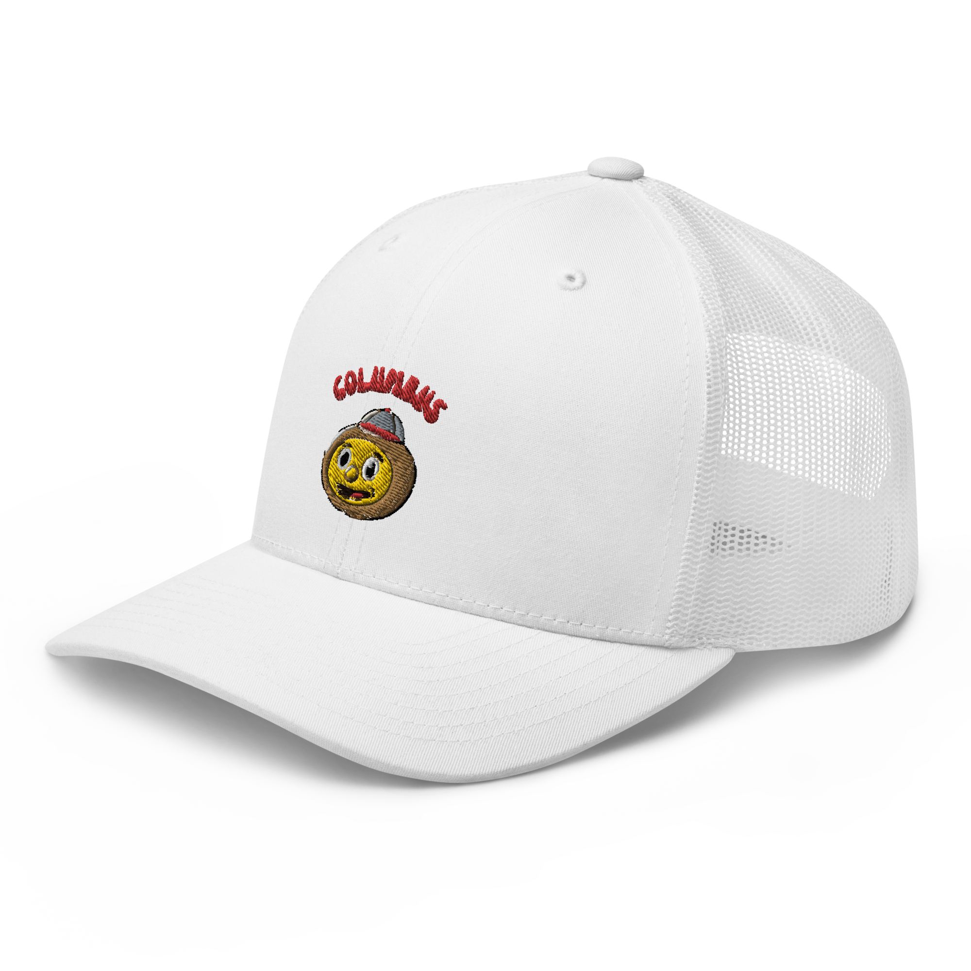 Columbus Ohio State Buckeyes vintage snapback hat - white front