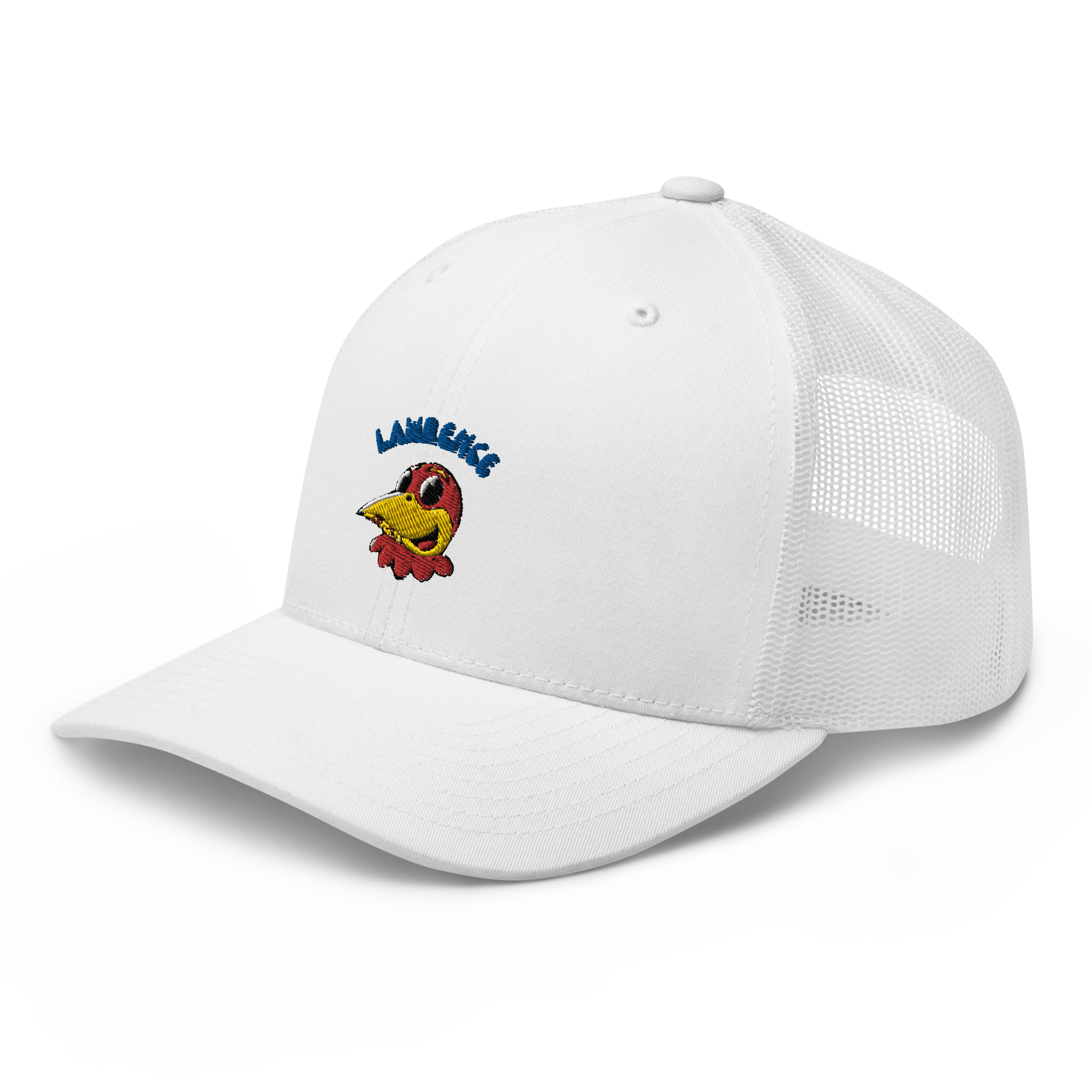 Lawrence Kansas Jayhawks vintage snapback hat - white front