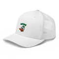 Eugene Oregon Ducks vintage snapback hat - white front