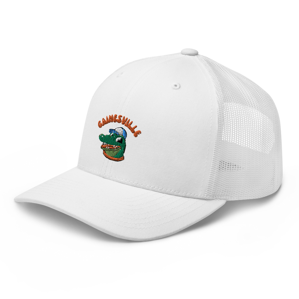 Gainesville Florida Gators vintage snapback hat - white front