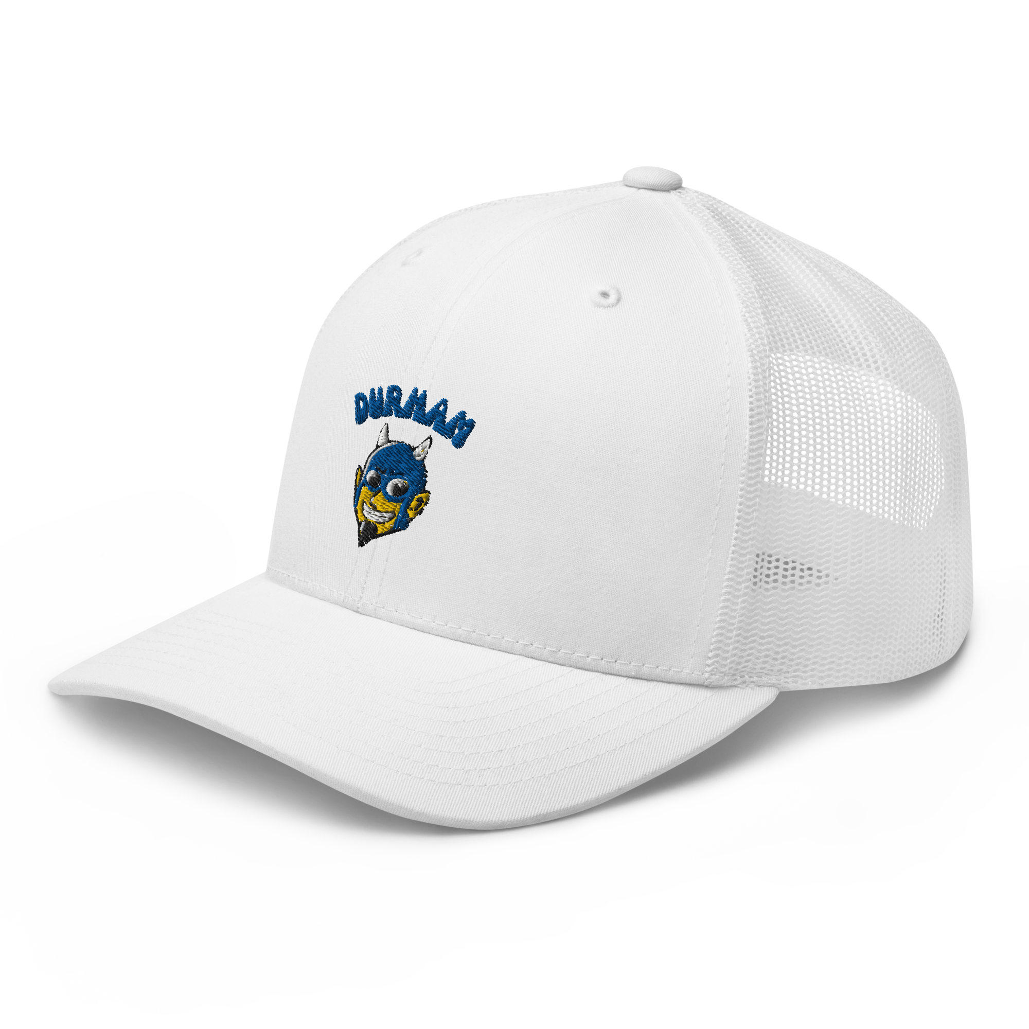 Durham Duke Blue Devils vintage snapback hat - white front