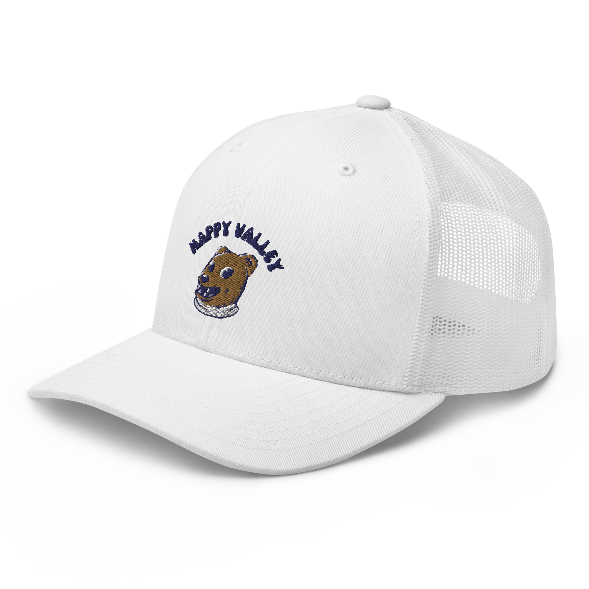 Happy Valley Penn State Nittany Lions vintage snapback hat - white front