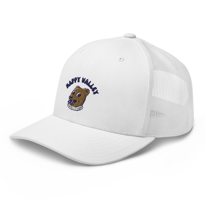 Happy Valley Penn State Nittany Lions vintage snapback hat - white front