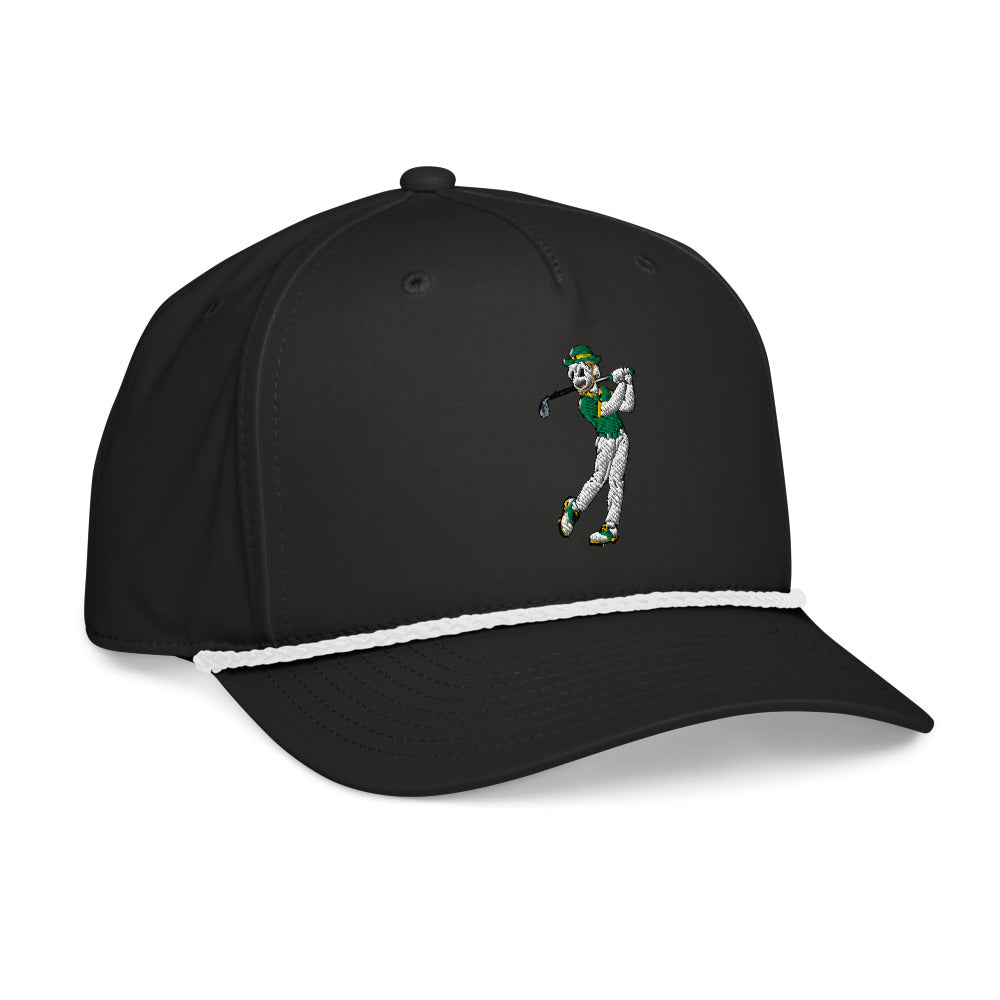 Notre Dame Fighting Irish Golfer rope hat — Black (rightfront)