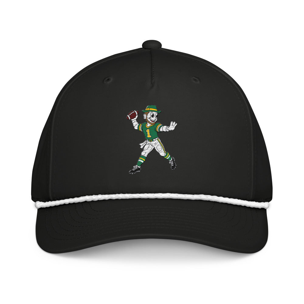 Notre Dame Fighting Irish Quarterback rope hat — Black