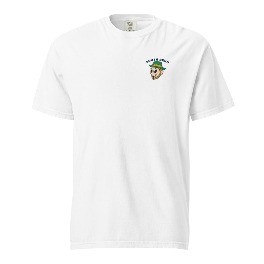Notre Dame Fighting Irish Quarterback tee — White (front chest)