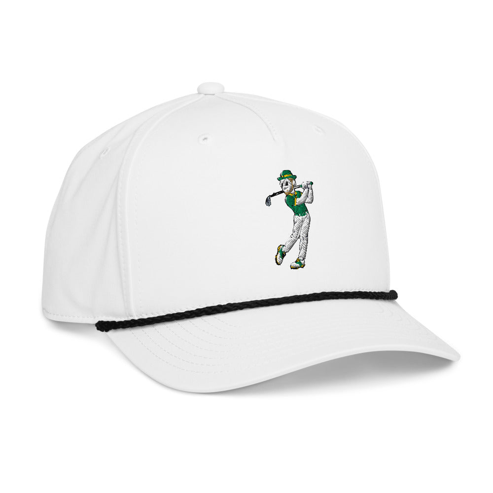 Notre Dame Fighting Irish Golfer rope hat — White (rightfront)