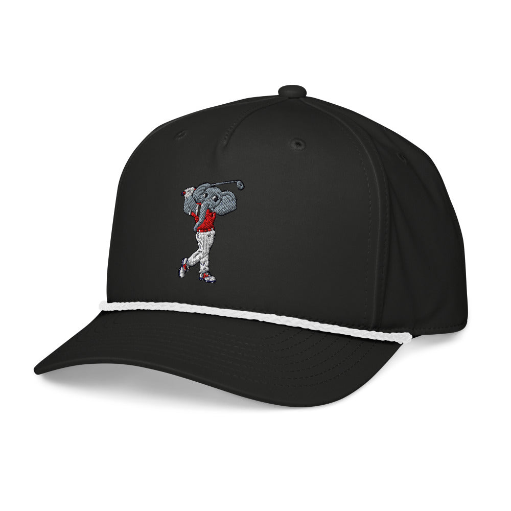 Alabama Crimson Tide Golfer rope hat — Black (leftfront)