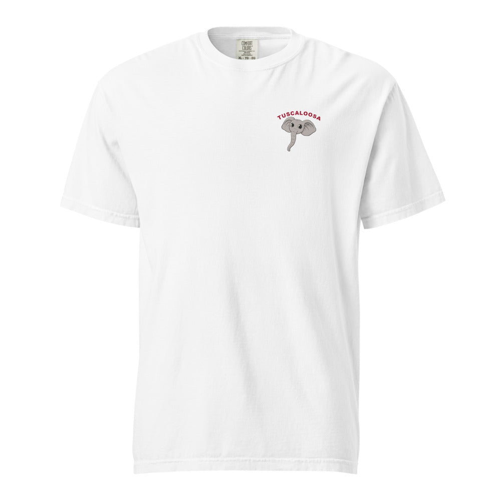 Alabama Crimson Tide Quarterback tee — White (front chest)
