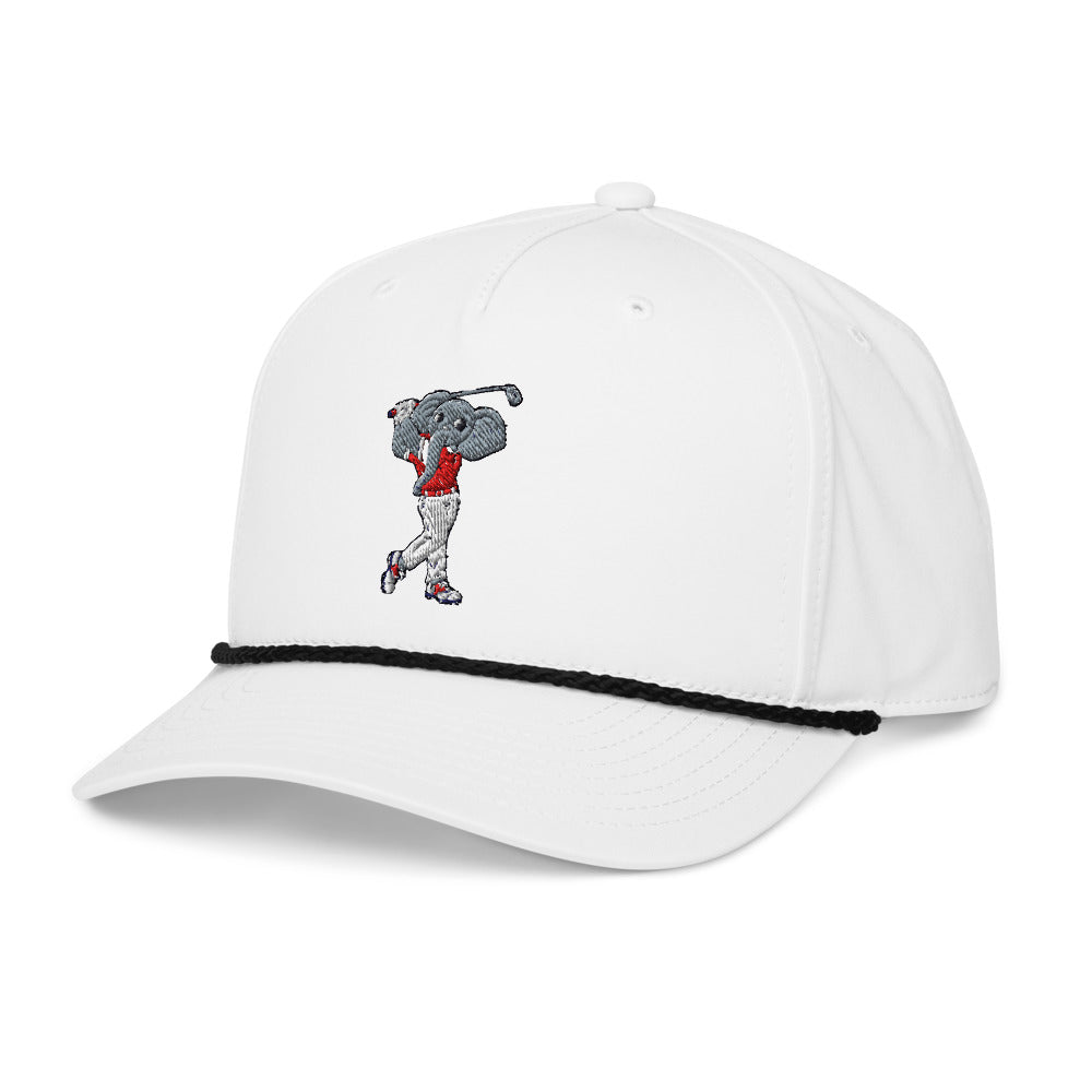 Alabama Crimson Tide Golfer rope hat — White (leftfront)