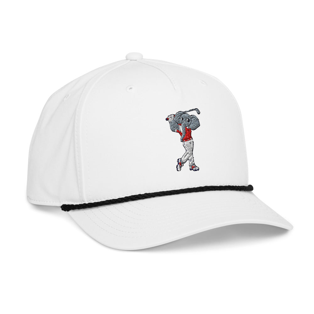 Alabama Crimson Tide Golfer rope hat — White (rightfront)