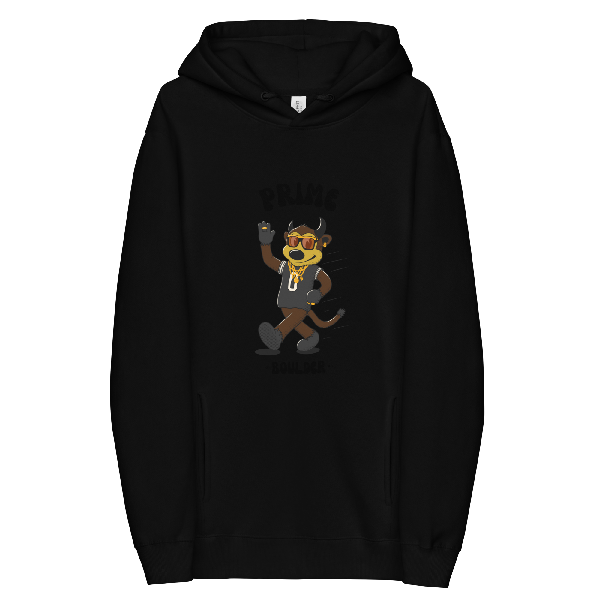 Prime Boulder Colorado Buffaloes vintage hoodie - black front