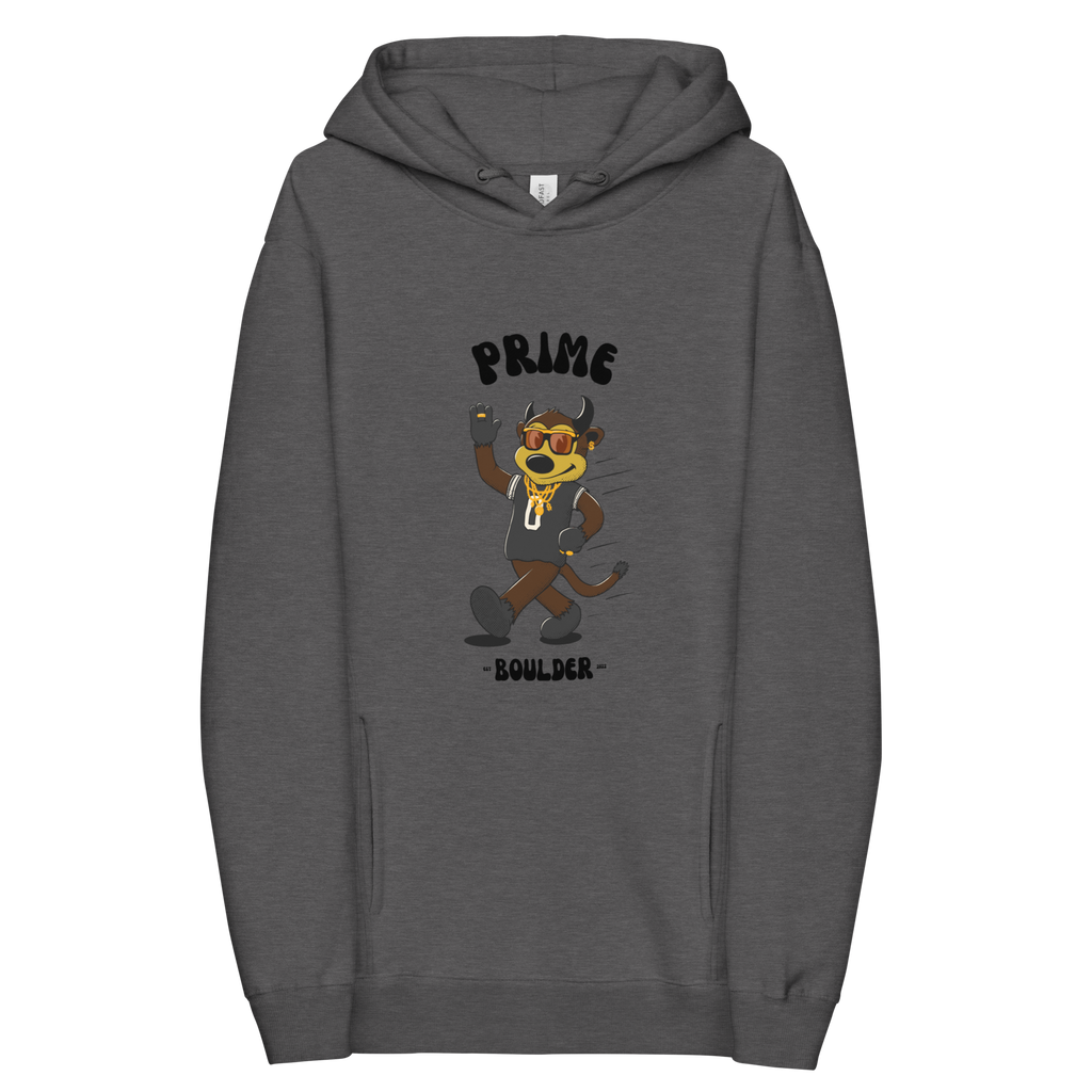 Prime Boulder Colorado Buffaloes vintage hoodie - heather front