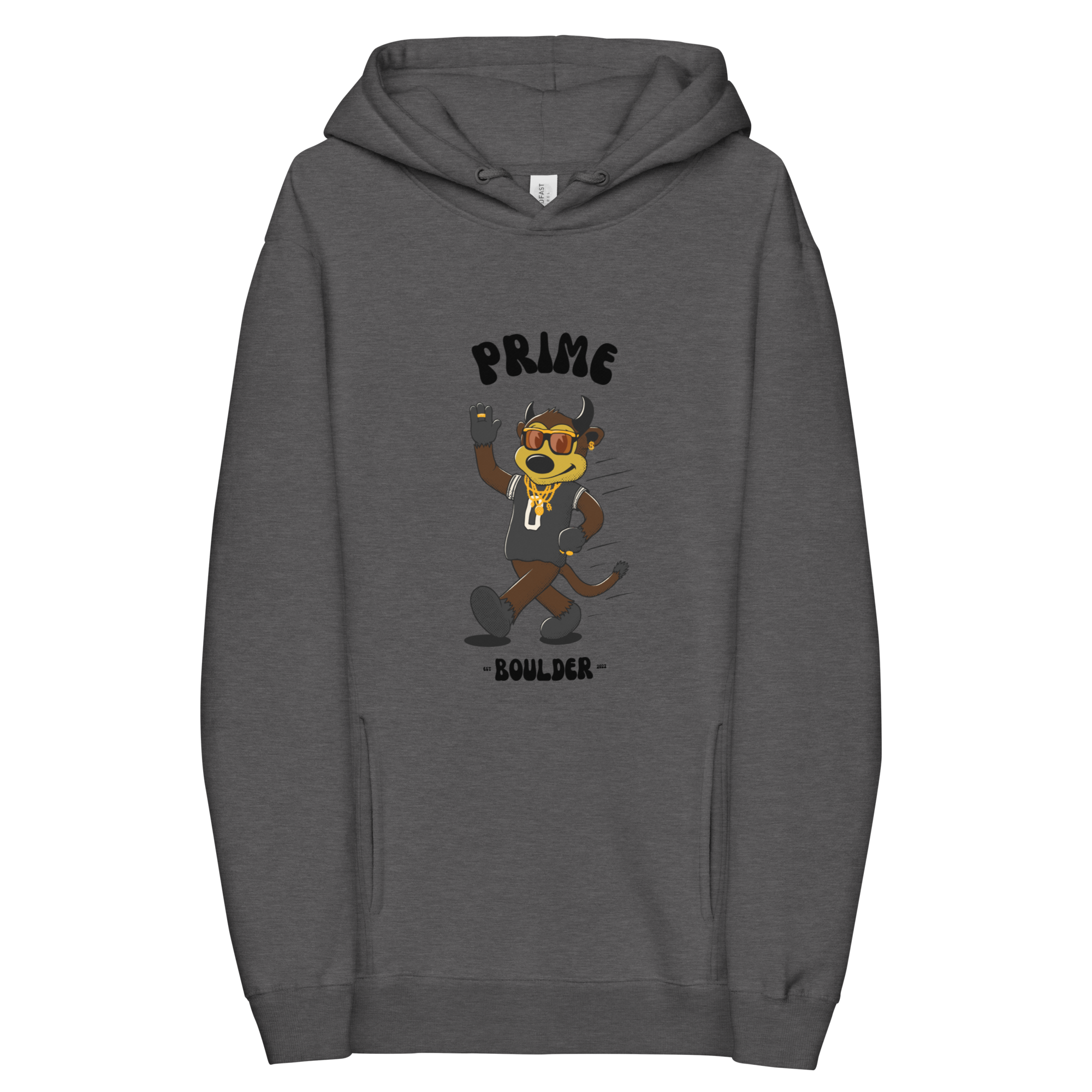 Prime Boulder Colorado Buffaloes vintage hoodie - heather front