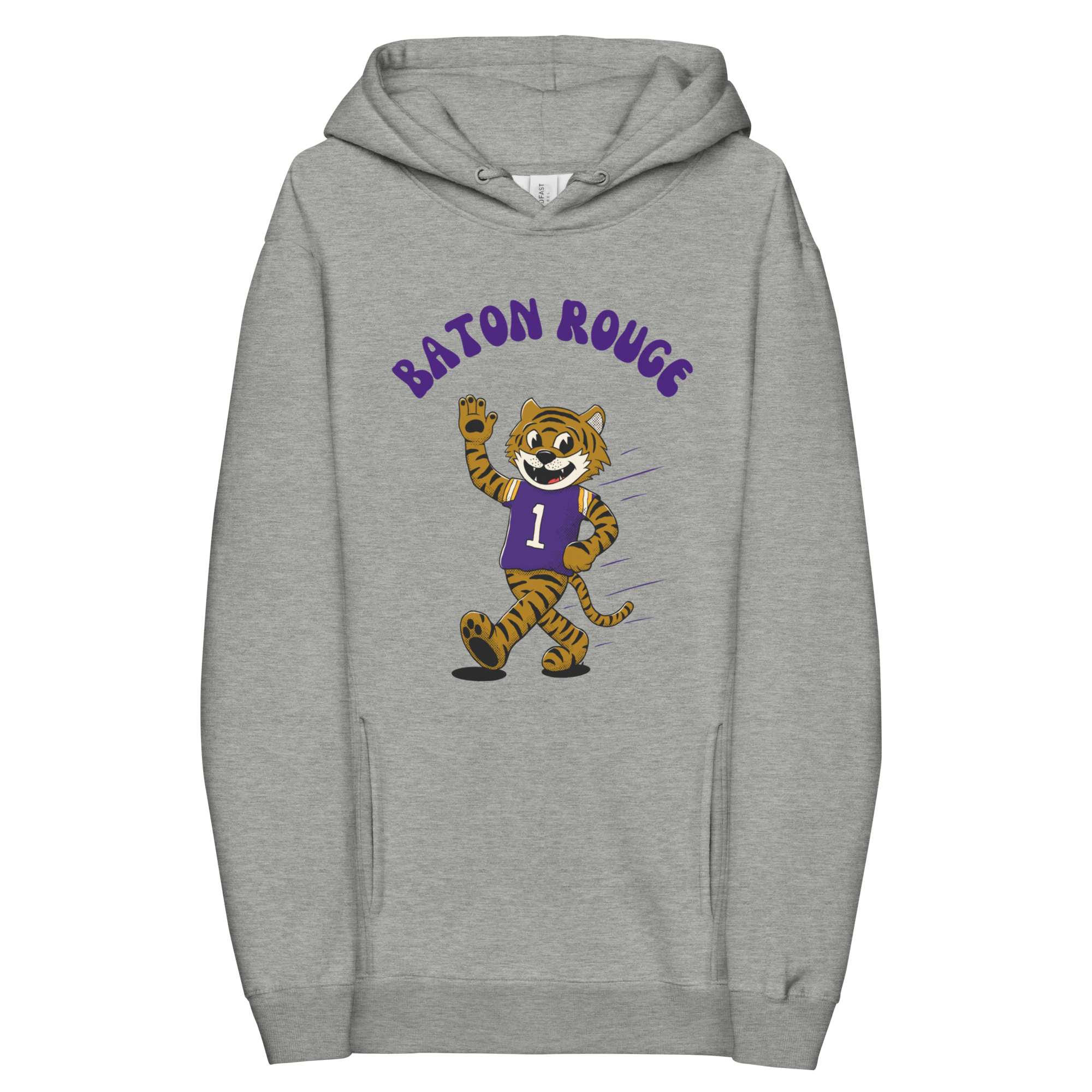 Baton Rouge LSU Tigers vintage hoodie - grey front