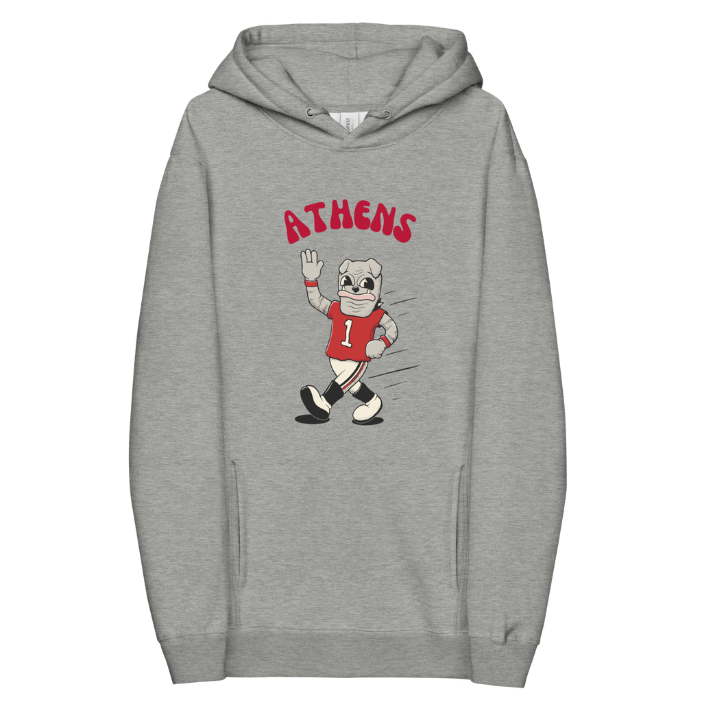 Athens Georgia Bulldogs vintage hoodie - grey front