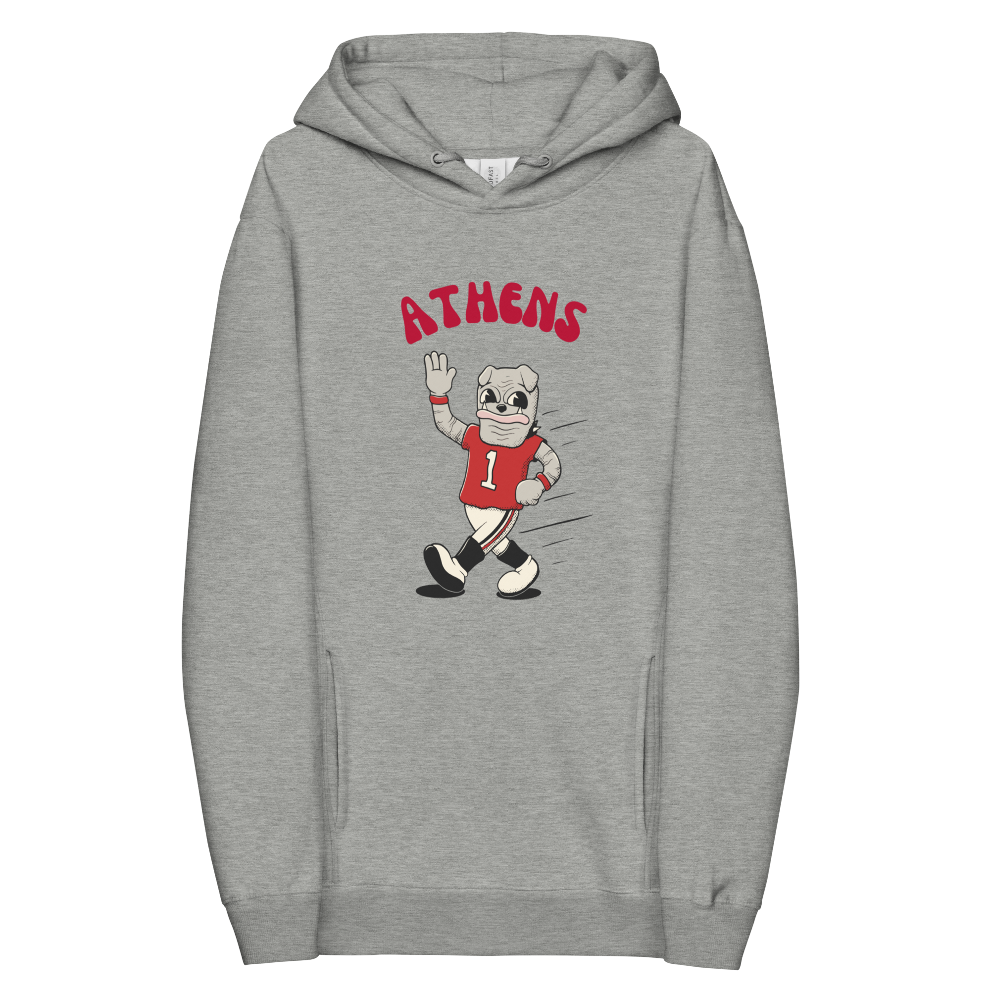 Athens Georgia Bulldogs vintage hoodie - grey front