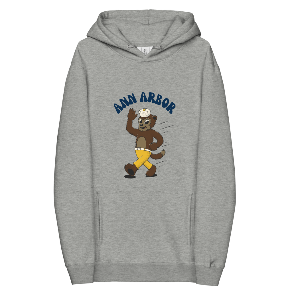 Ann Arbor Michigan Wolverines vintage hoodie - grey front