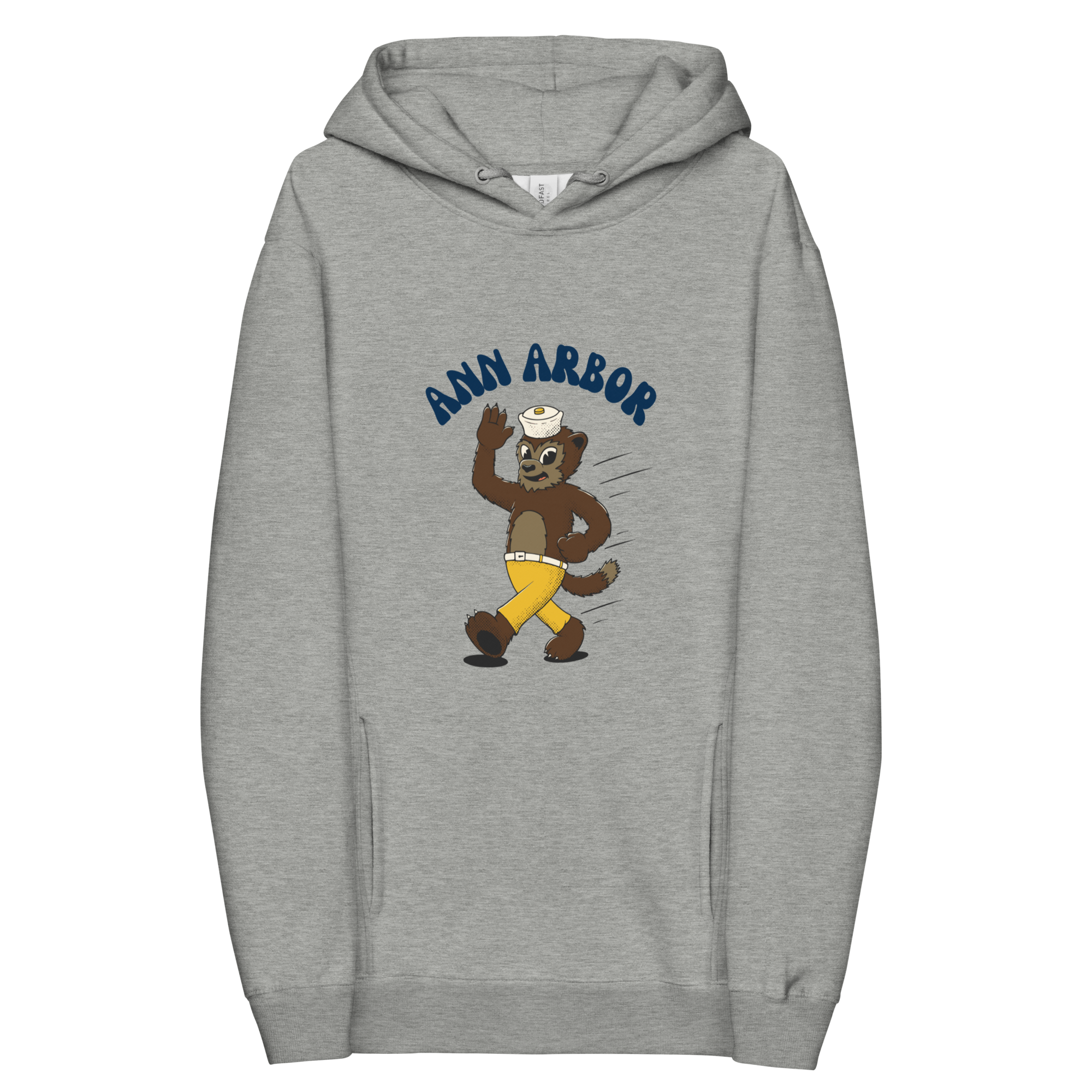 Ann Arbor Michigan Wolverines vintage hoodie - grey front