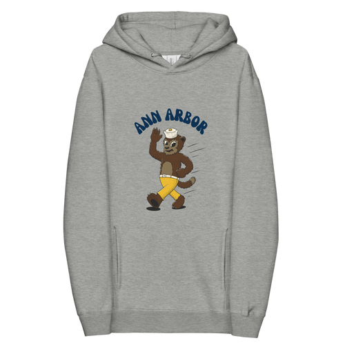 Ann Arbor Michigan Wolverines vintage hoodie - grey front