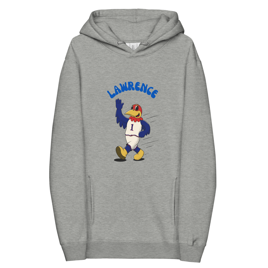 Lawrence Kansas Jayhawks vintage hoodie - grey front