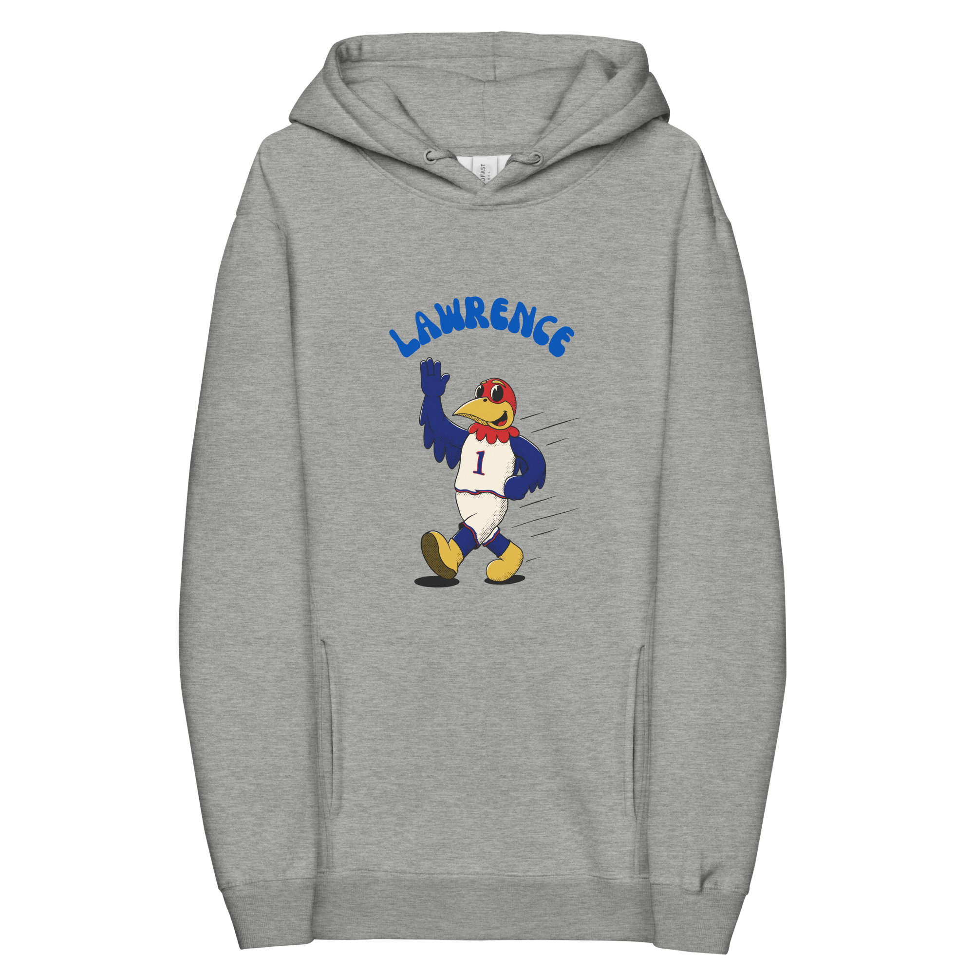 Lawrence Kansas Jayhawks vintage hoodie - grey front