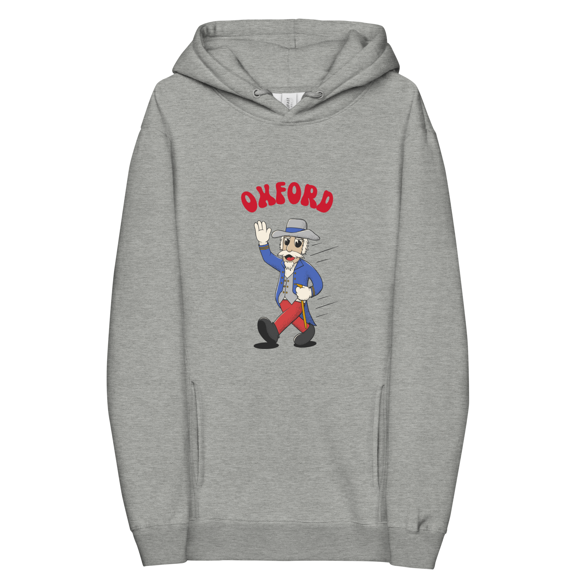 Oxford Ole Miss Rebels vintage hoodie - grey front