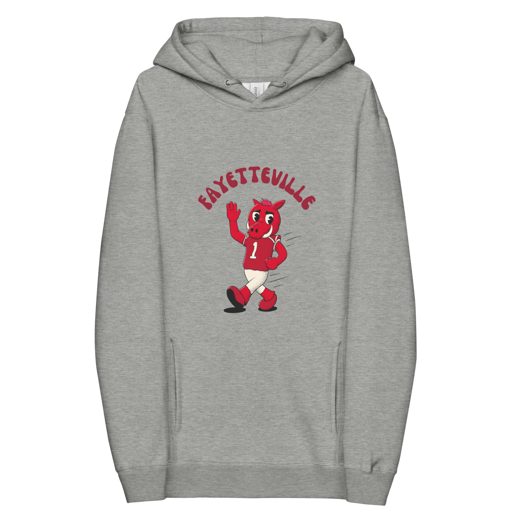 Fayetteville Arkansas Razorbacks vintage hoodie - grey front