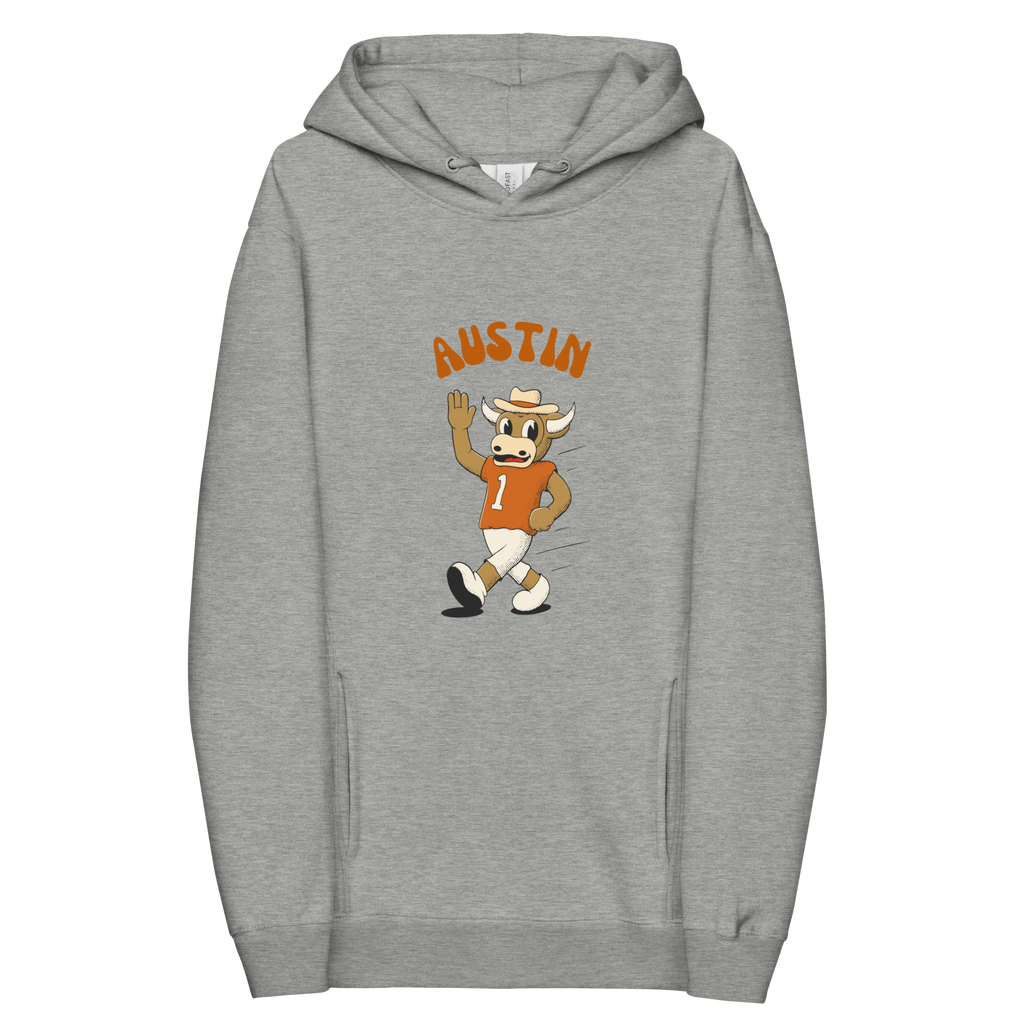 Austin Texas Longhorns vintage hoodie - grey front