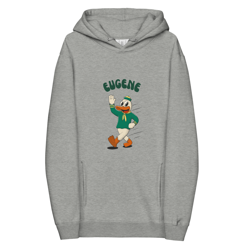 Eugene Oregon Ducks vintage hoodie - grey front