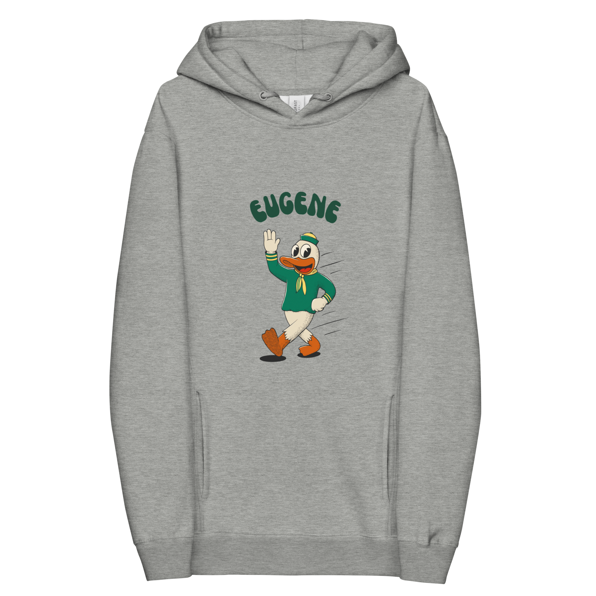 Eugene Oregon Ducks vintage hoodie - grey front