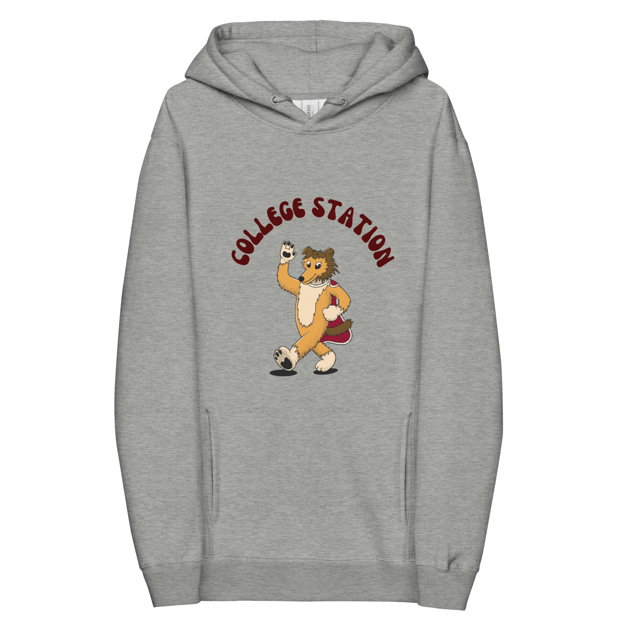 College Station Texas A&M Aggies vintage hoodie - grey front