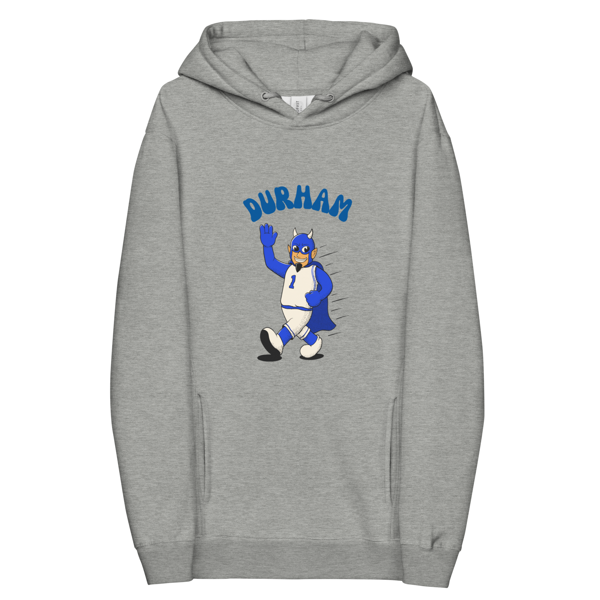 Durham Duke Blue Devils vintage hoodie - grey front