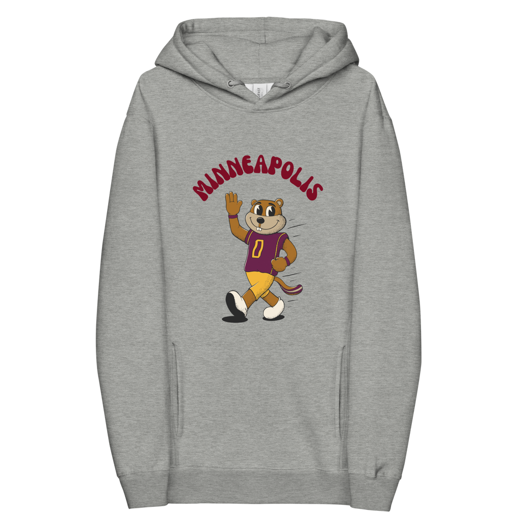 Minneapolis Minnesota Golden Gophers vintage hoodie - grey front