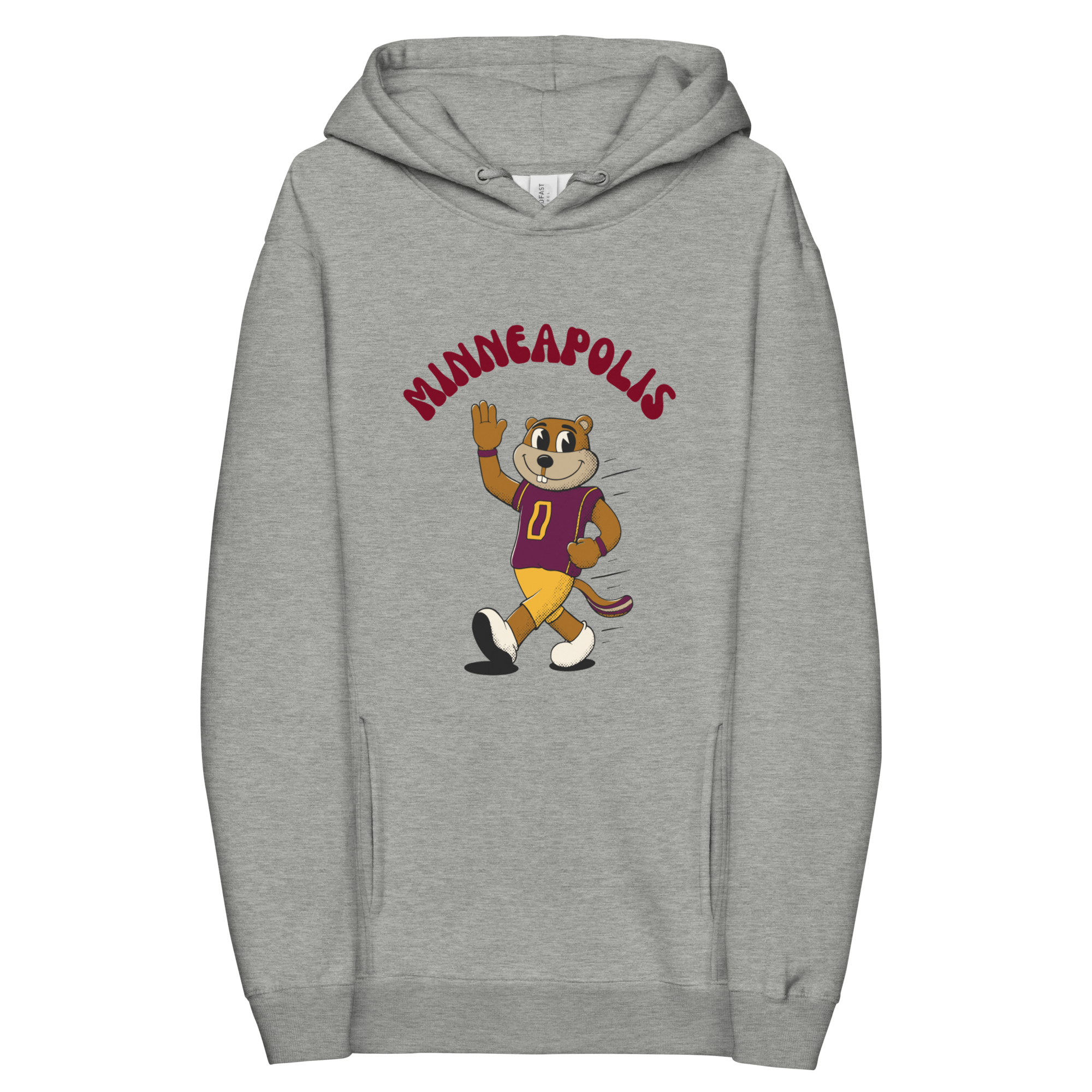 Minneapolis Minnesota Golden Gophers vintage hoodie - grey front