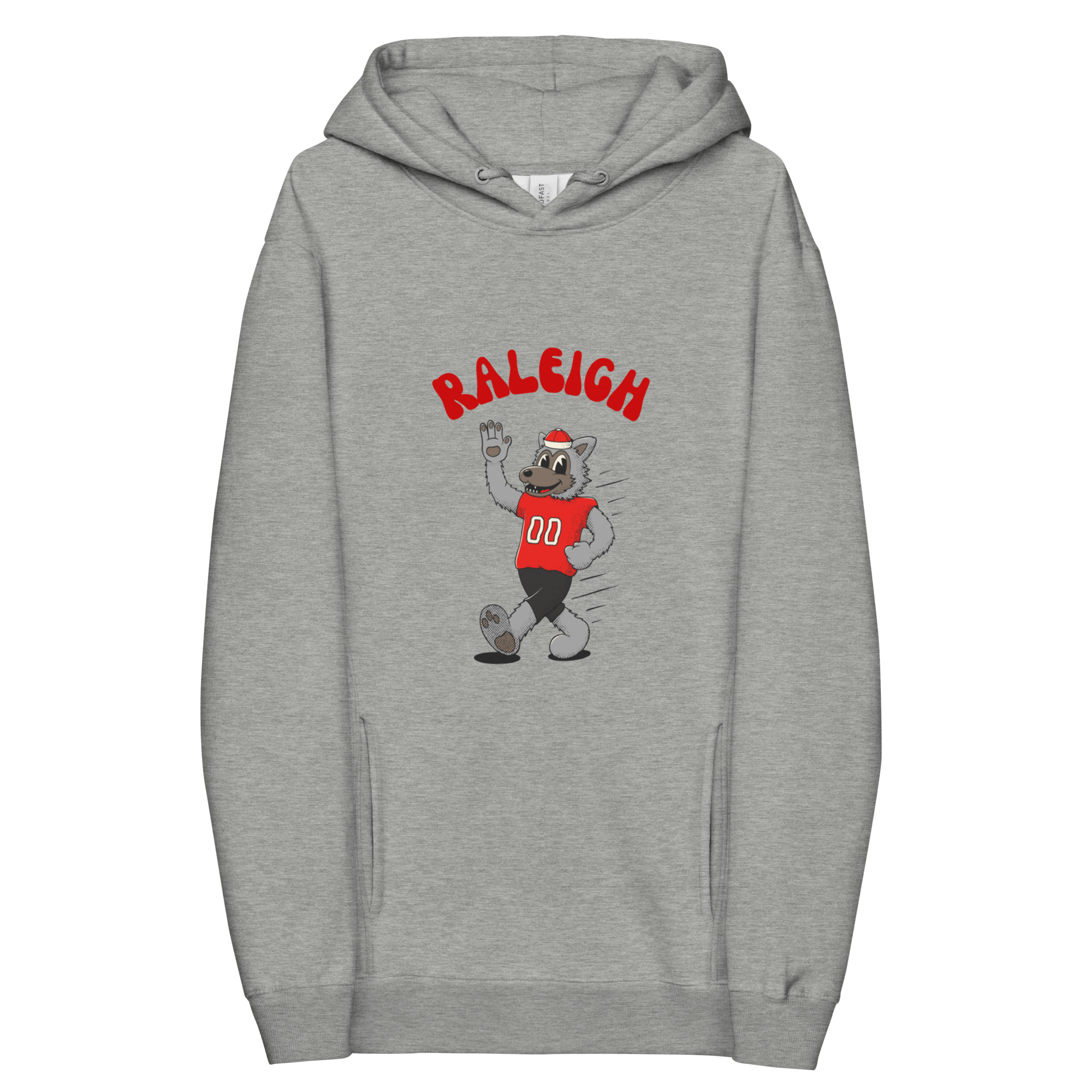 Raleigh NC State Wolfpack vintage hoodie - grey front