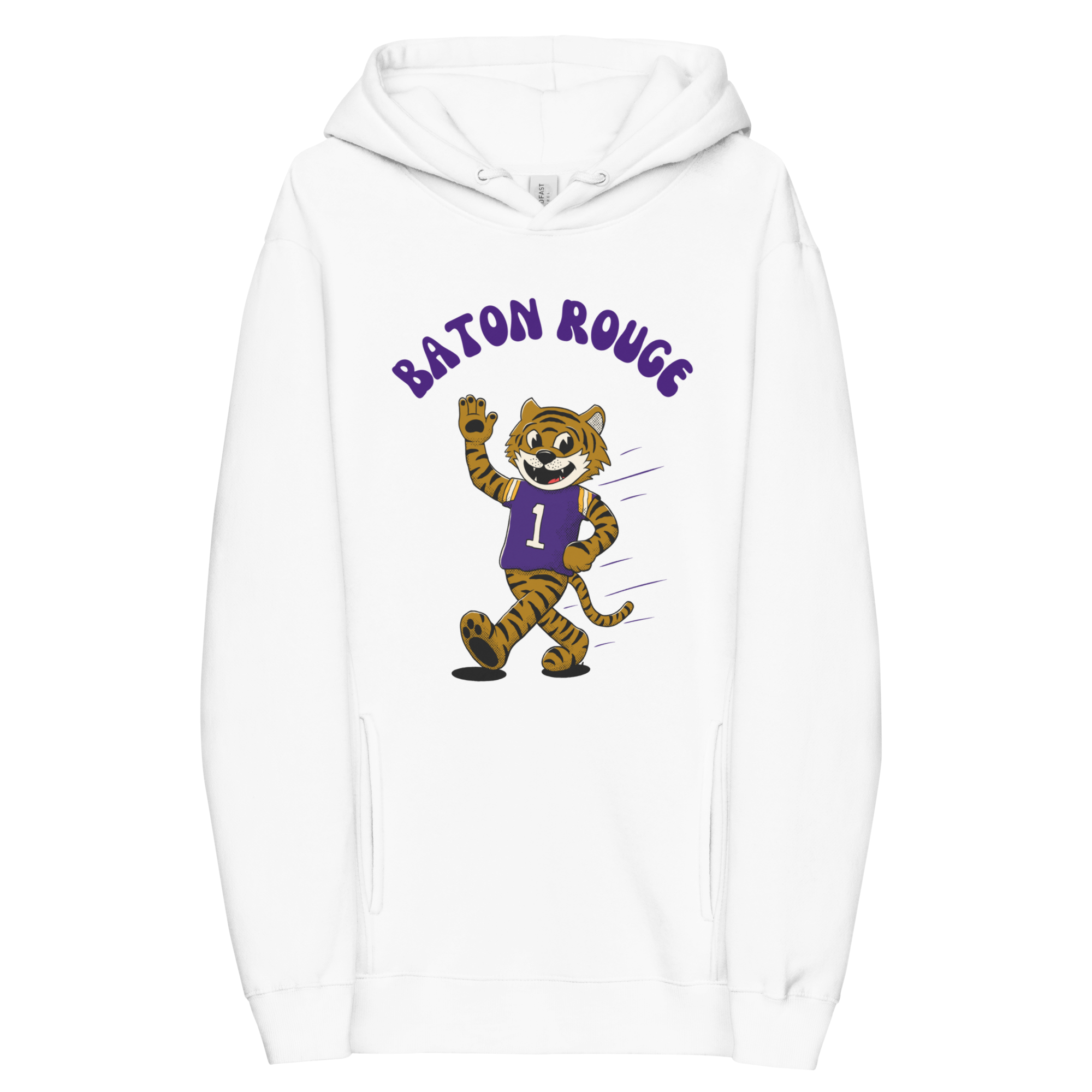 Baton Rouge LSU Tigers vintage hoodie - white front