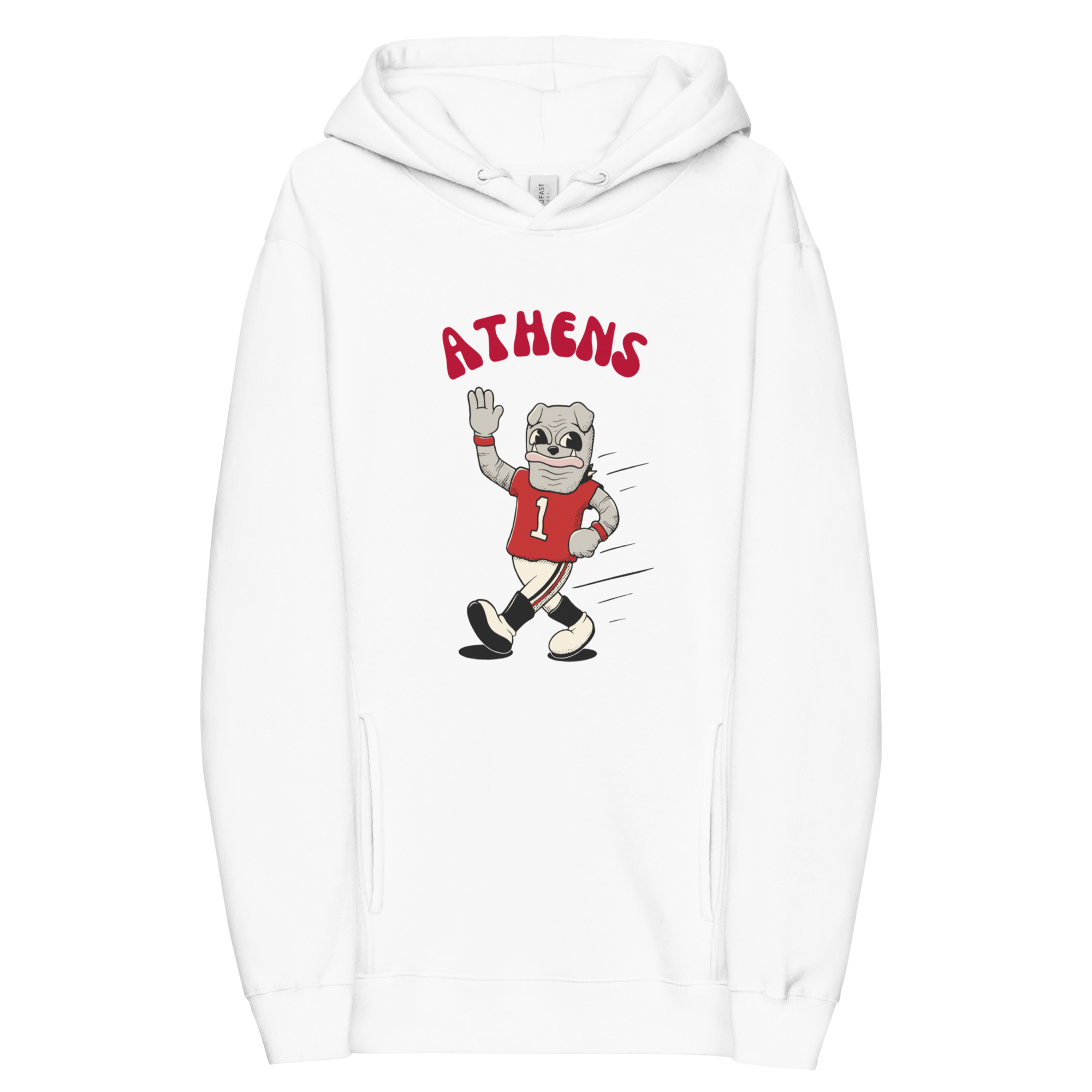 Athens Georgia Bulldogs vintage hoodie - white front
