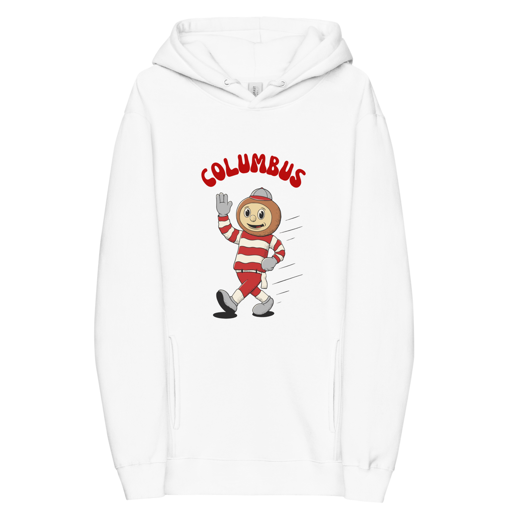 Columbus Ohio State Buckeyes vintage hoodie - white front