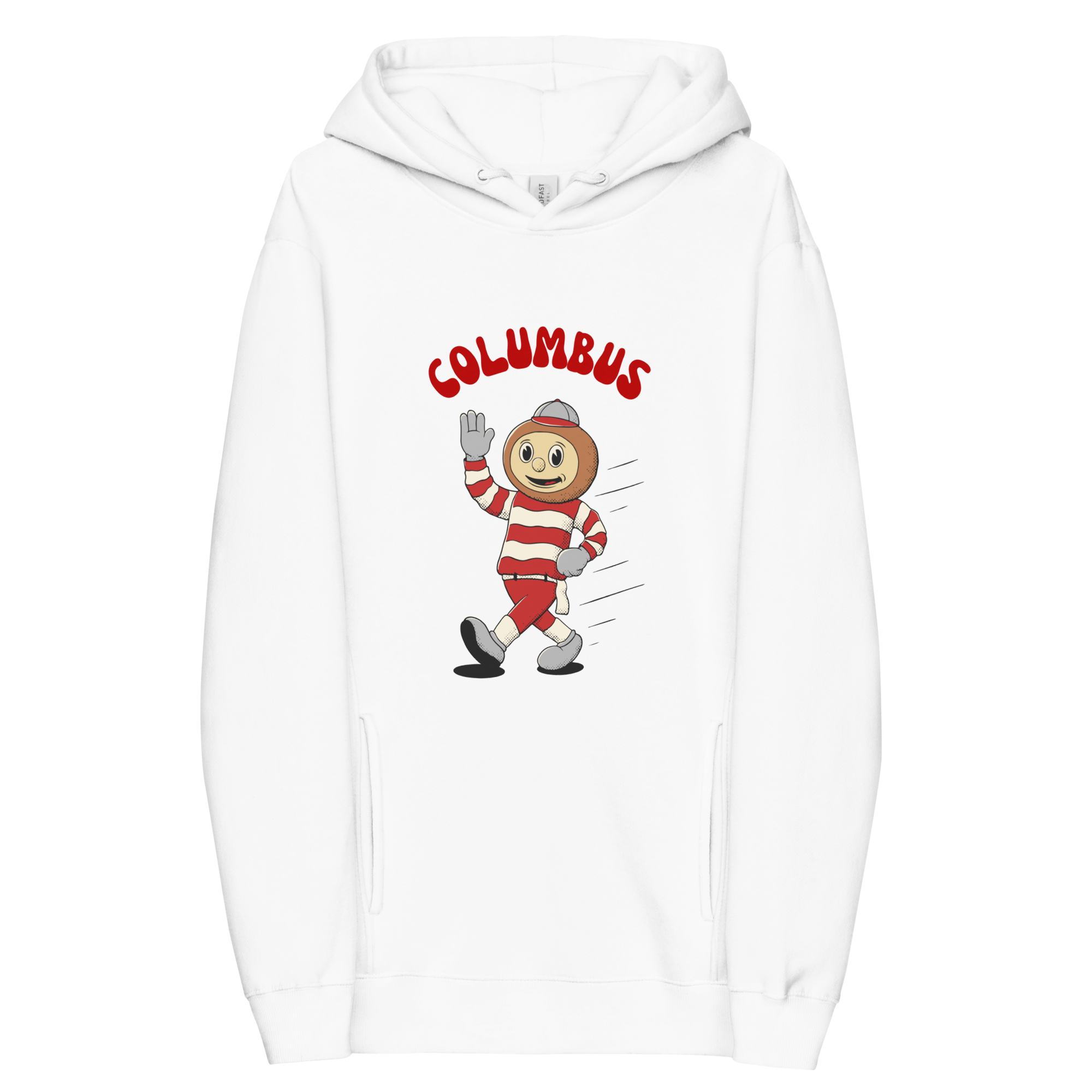 Columbus Ohio State Buckeyes vintage hoodie - white front