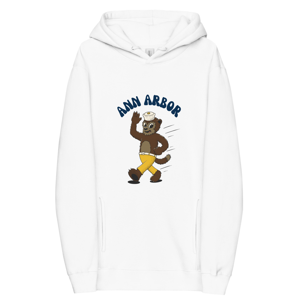 Ann Arbor Michigan Wolverines vintage hoodie - white front