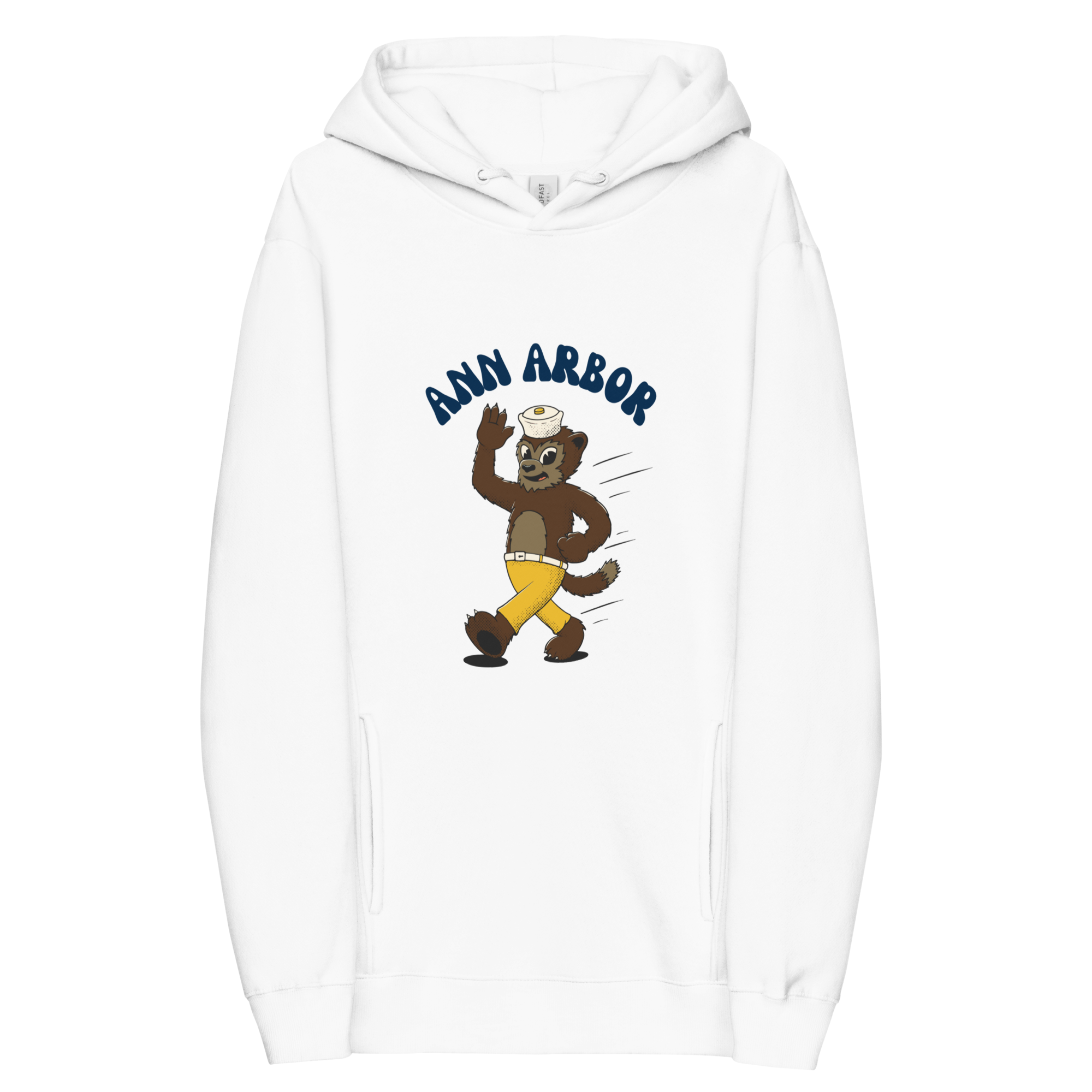 Ann Arbor Michigan Wolverines vintage hoodie - white front
